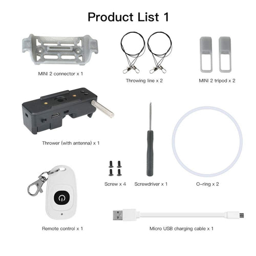 For DJI Mini 2 Drone RCSTQ Transport Thrower Drop Device - HoMEdemic™ 