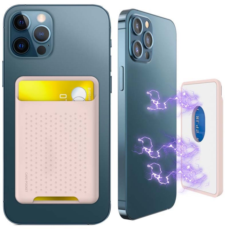 For IPhone 12 / 13 / 14 Series AhaStyle PT133 Mobile Phone Magnetic Silicone Card Case(Pink Matte) - HoMEdemic™ 
