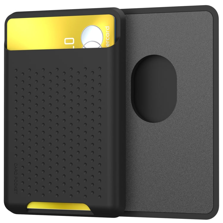 For IPhone 12 / 13 / 14 Series AhaStyle PT133 Mobile Phone Magnetic Silicone Card Case(Black Frosted) - HoMEdemic™ 