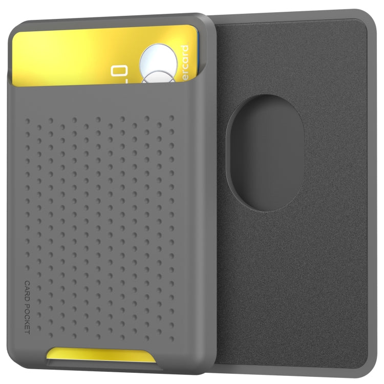 For IPhone 12 / 13 / 14 Series AhaStyle PT133 Mobile Phone Magnetic Silicone Card Case(Gray Frosted) - HoMEdemic™ 