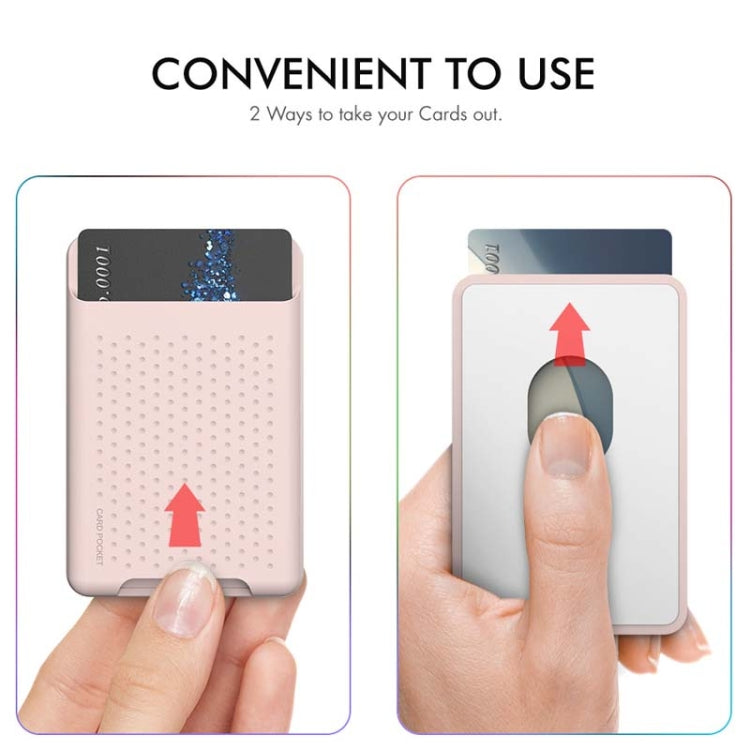 For IPhone 12 / 13 / 14 Series AhaStyle PT133 Mobile Phone Magnetic Silicone Card Case(Pink Matte) - HoMEdemic™ 