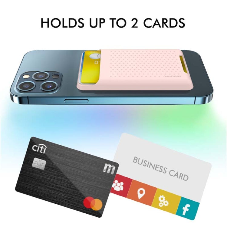 For IPhone 12 / 13 / 14 Series AhaStyle PT133 Mobile Phone Magnetic Silicone Card Case(Pink Matte) - HoMEdemic™ 