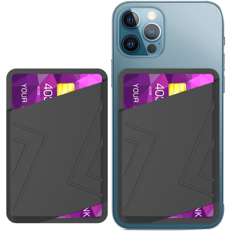 For IPhone 12 / 13 / 14 Series AhaStyle PT133-C Silicone Magnetic Card Case(Black) - HoMEdemic™ 