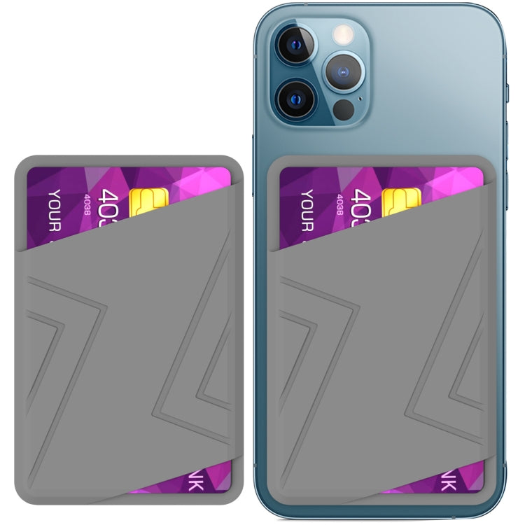 For IPhone 12 / 13 / 14 Series AhaStyle PT133-C Silicone Magnetic Card Case(Gray) - HoMEdemic™ 