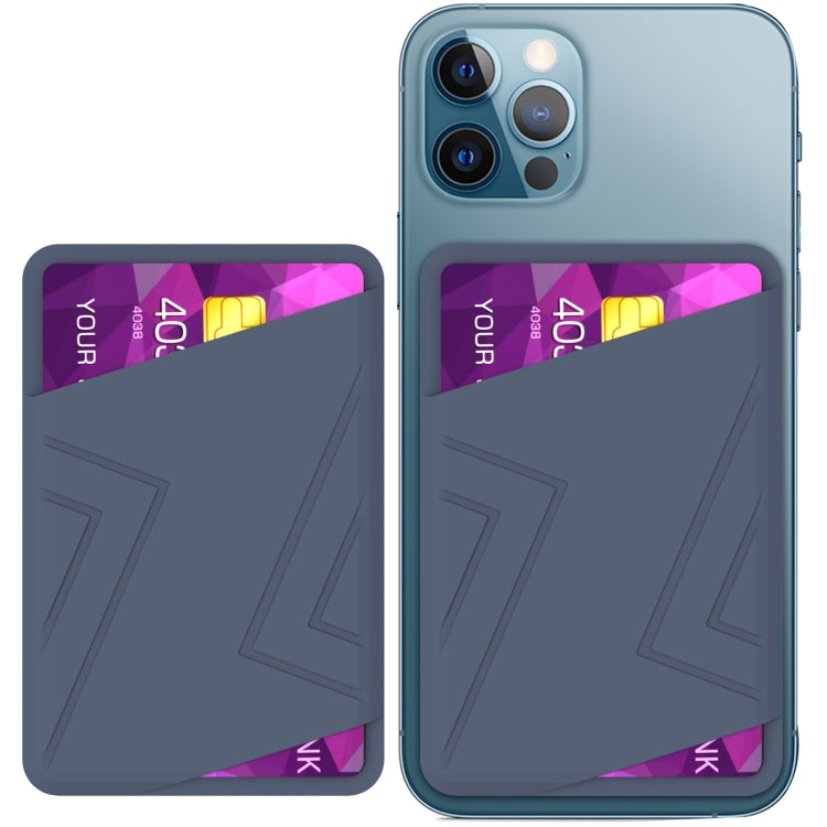 For IPhone 12 / 13 / 14 Series AhaStyle PT133-C Silicone Magnetic Card Case(Midnight Blue) - HoMEdemic™ 