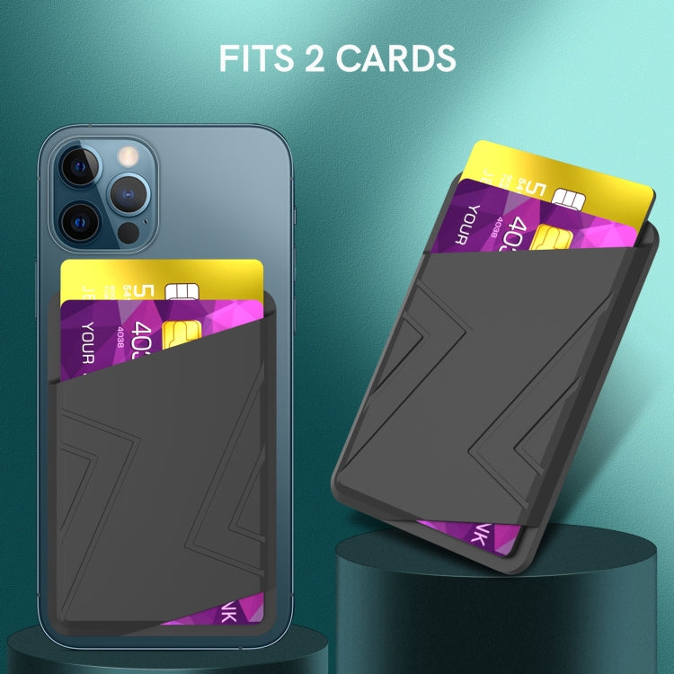For IPhone 12 / 13 / 14 Series AhaStyle PT133-C Silicone Magnetic Card Case(Black) - HoMEdemic™ 