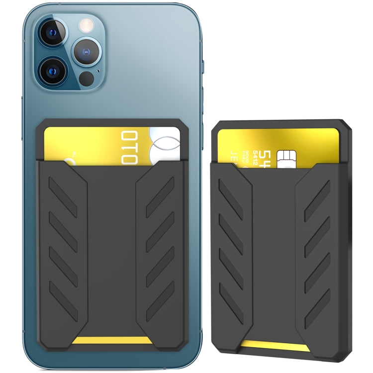 For iPhone 12 / 13 / 14 Series AhaStyle PT133-A Silicone Magnetic Card Case(Black) - HoMEdemic™ 