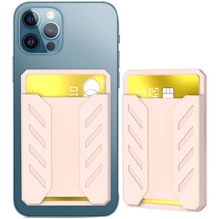 For iPhone 12 / 13 / 14 Series AhaStyle PT133-A Silicone Magnetic Card Case(Pink) - HoMEdemic™ 