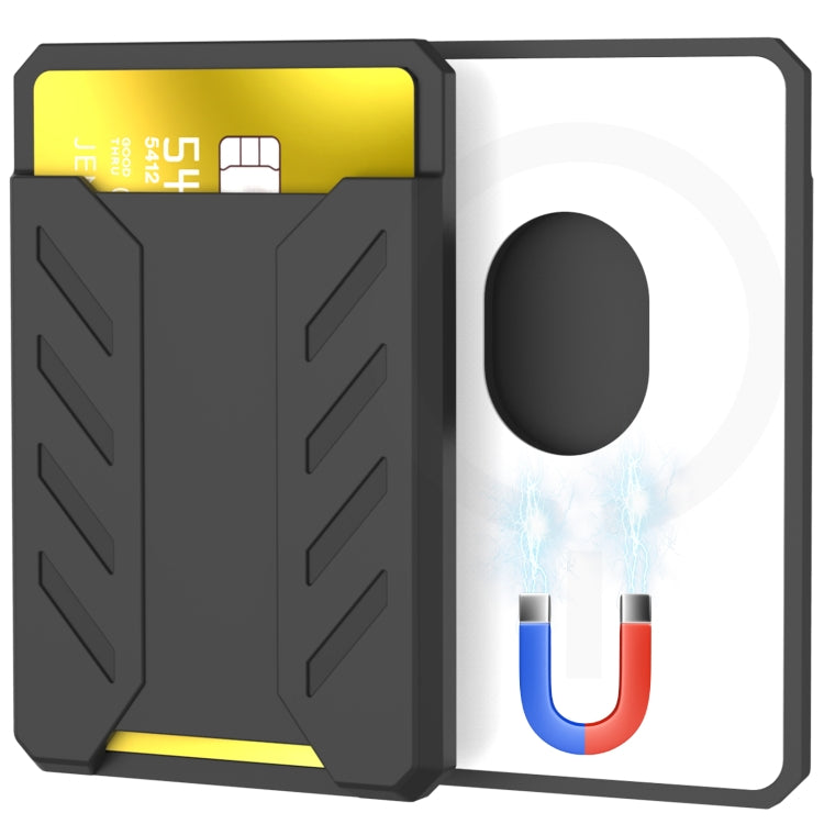 For iPhone 12 / 13 / 14 Series AhaStyle PT133-A Silicone Magnetic Card Case(Dark Gray) - HoMEdemic™ 