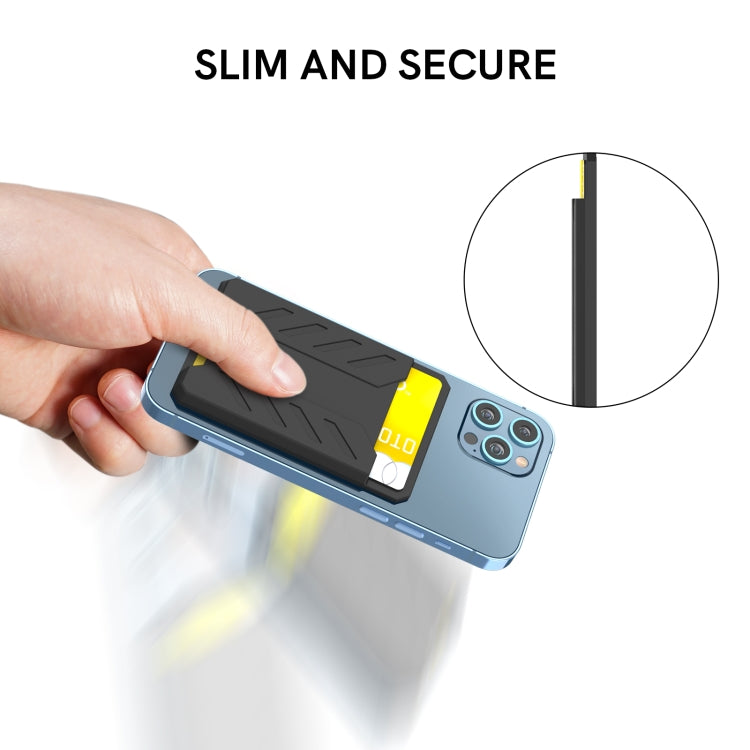 For iPhone 12 / 13 / 14 Series AhaStyle PT133-A Silicone Magnetic Card Case(Black) - HoMEdemic™ 