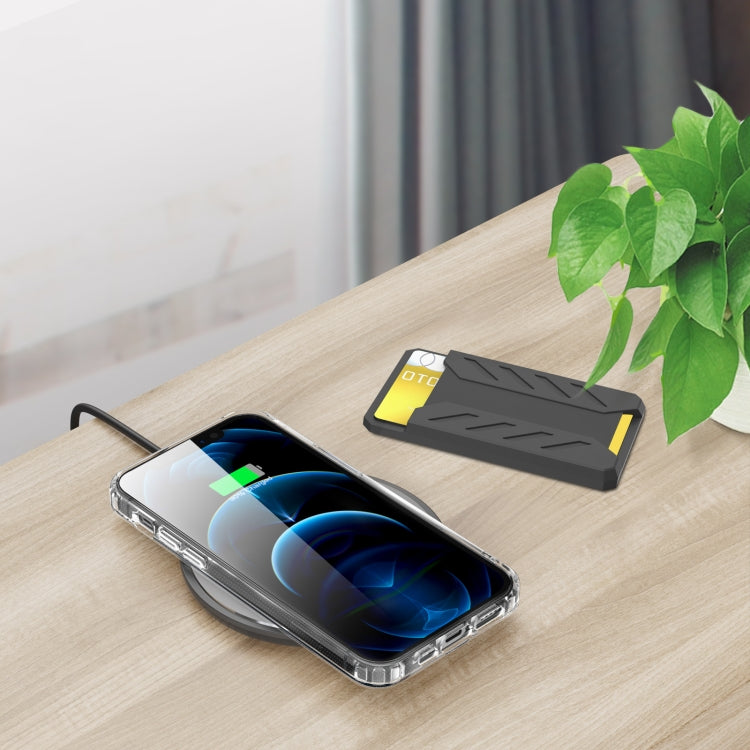 For iPhone 12 / 13 / 14 Series AhaStyle PT133-A Silicone Magnetic Card Case(Dark Gray) - HoMEdemic™ 