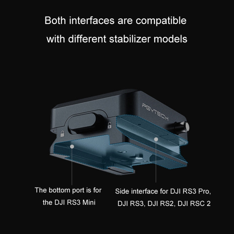For DJI RS3 Mini/RS3 PGYTECH Quick Release Plate Gimbal Base(P-RH-167) - HoMEdemic™ 