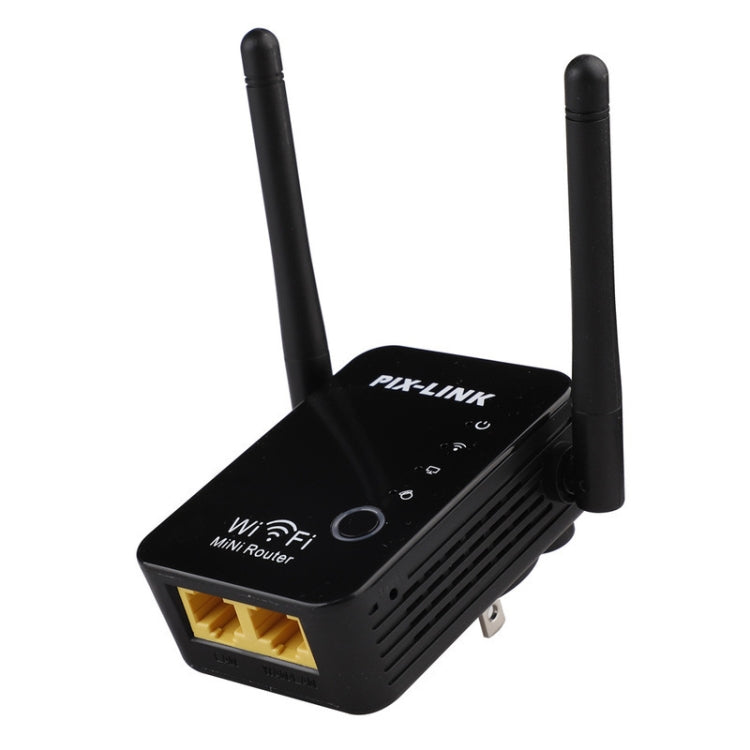 PIX-LINK 2.4G 300Mbps WiFi Signal Amplifier Wireless Router Dual Antenna Repeater(EU Plug) - HoMEdemic™ 