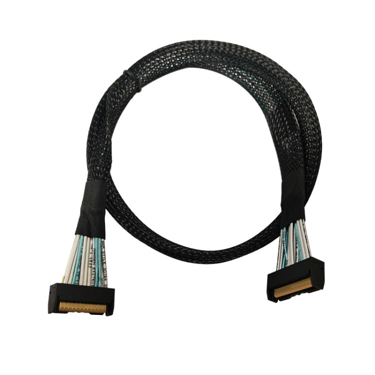 32G Transfer PCIE5.0 Slim SAS MCIO 74P  To MCIO 74P Server High Speed Turn Wiring 0.7m - HoMEdemic™ 