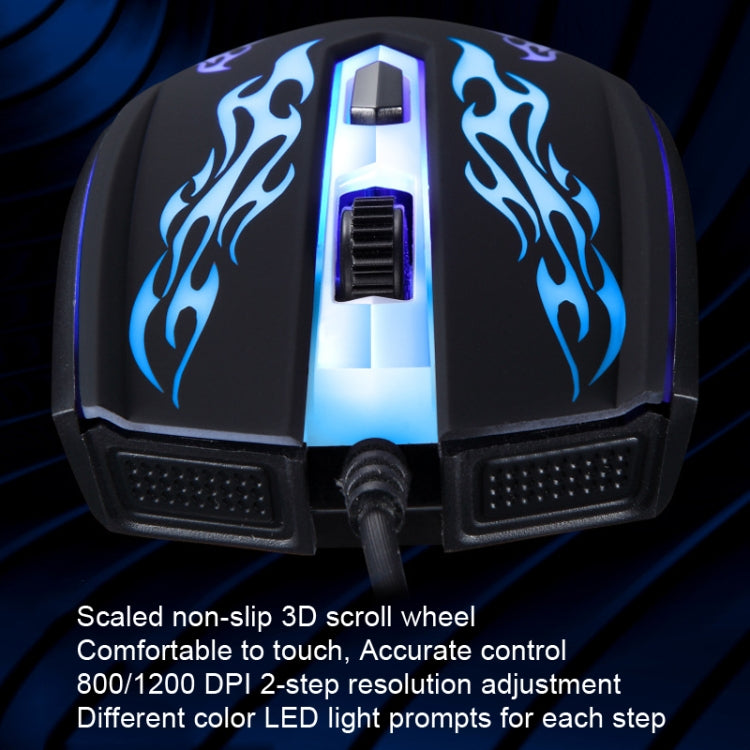 Chasing Leopard USB Illuminated Gaming Optical 1.3m Wired Mouse - HoMEdemic™ 