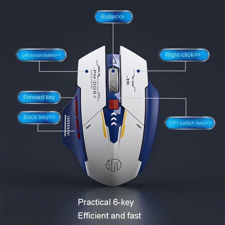 Inphic F9 Mecha Wireless Mouse Charging Office Game Mouse(Single Model 2.4G) - HoMEdemic™ 