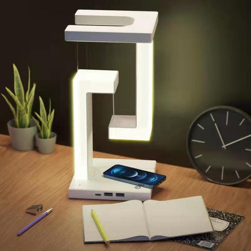 Wireless Charging Model Suspended Anti-Gravity Table Lamp LED Light Home Decoration - HoMEdemic™ 