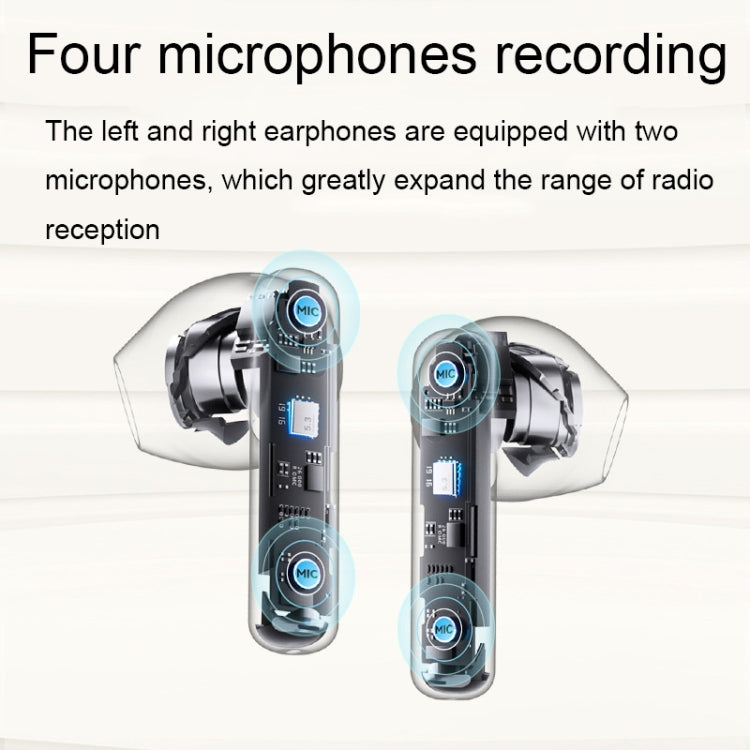 Havit ENC TWS Super Long Battery Life ENC Noise Reduction Wireless Bluetooth Earphones, Spec: S3 Pro (Gold White) - HoMEdemic™ 