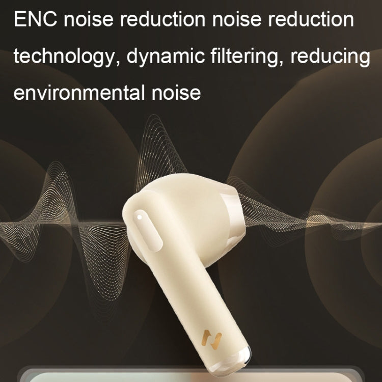 Havit ENC TWS Super Long Battery Life ENC Noise Reduction Wireless Bluetooth Earphones, Spec: S3 Pro (Gold White) - HoMEdemic™ 