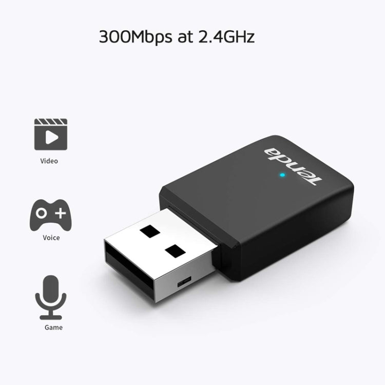 Tenda U9 650Mbs Drive-Free USB Wireless Network Card 5G Dual Band Desktop Laptop WiFi Receiver - HoMEdemic™ 
