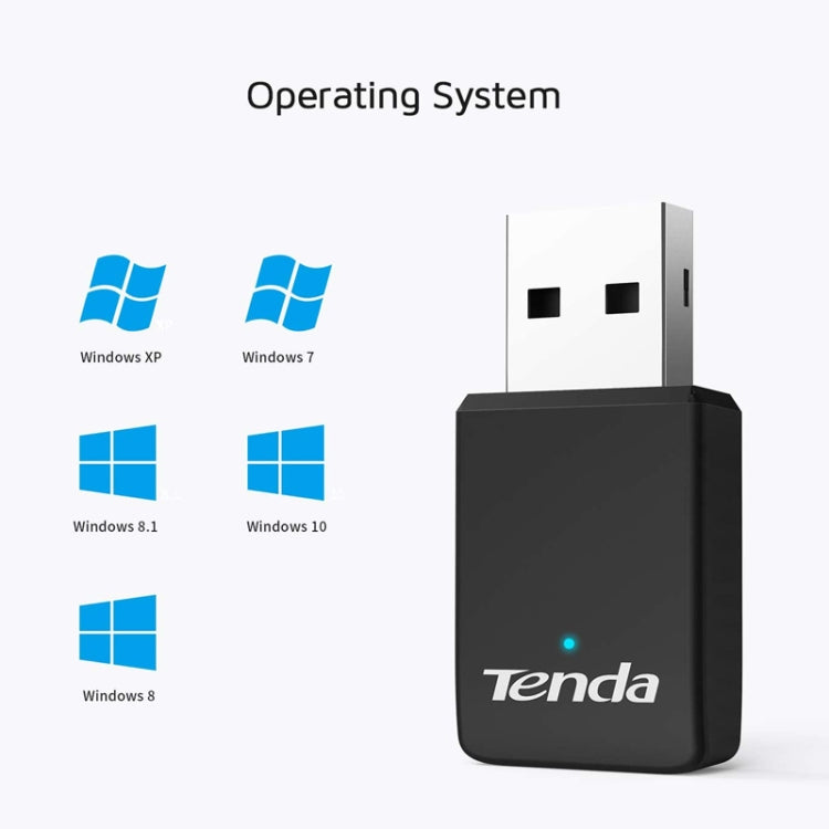Tenda U9 650Mbs Drive-Free USB Wireless Network Card 5G Dual Band Desktop Laptop WiFi Receiver - HoMEdemic™ 