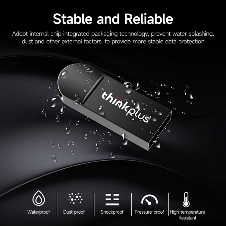 Lenovo ThinkPlus MU222 2.0 Business Office U Disk, Capacity: 64GB(Black) - HoMEdemic™ 