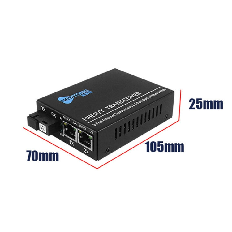 NESTONG 100M Single-Mode Fiber Optic Transceiver POE Photoelectric Converter,CN Plug - HoMEdemic™ 