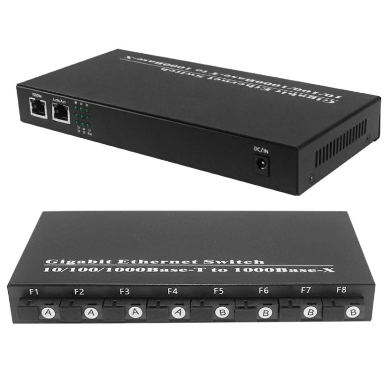 8 Fiber Port+2 Lan Port 1000Mbps Fiber Transceiver - HoMEdemic™ 