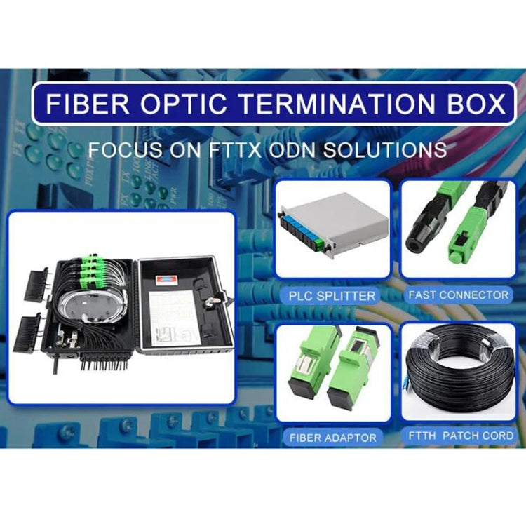 FTTH Distribution Box with 16 PLC Splitter Can Hold Up to 16 Subscribers Drop Cable - HoMEdemic™ 