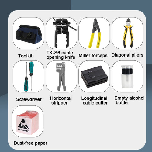 YH-G10  10-in-1 Fiber Optic Tool Kit TK-S6 Cable Knife and Stripping Kit - HoMEdemic™ 