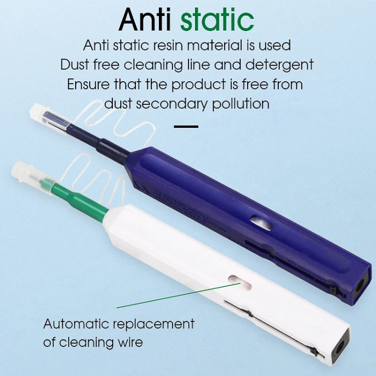 2pcs /Set Fiber Optic Cleaning Pen Endface Cleaner Fiber Optic Cleaning Tool for 1.25mm LC/Mu and 2.5mm SC/ST/FC(SC+LC) - HoMEdemic™ 