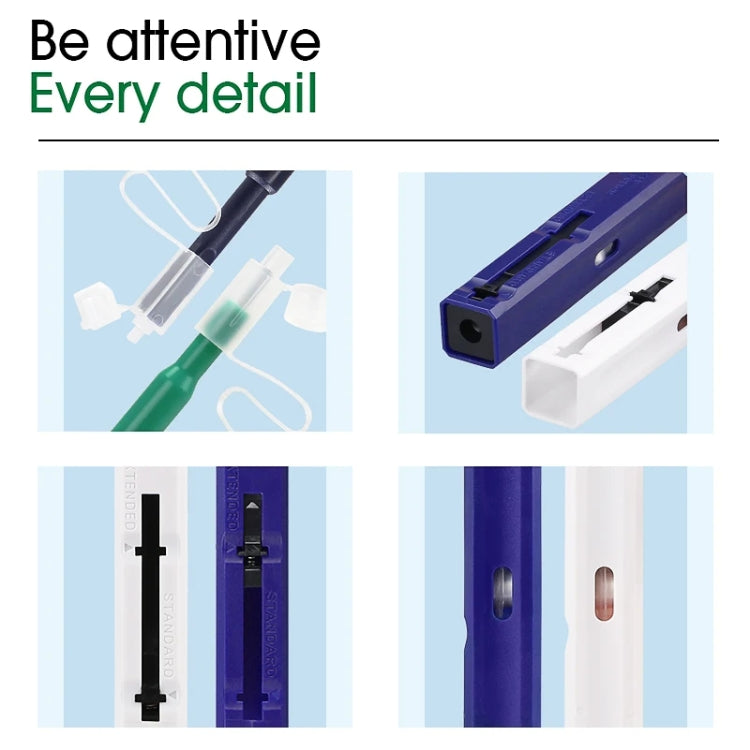 2pcs /Set Fiber Optic Cleaning Pen Endface Cleaner Fiber Optic Cleaning Tool for 1.25mm LC/Mu and 2.5mm SC/ST/FC(SC+LC) - HoMEdemic™ 