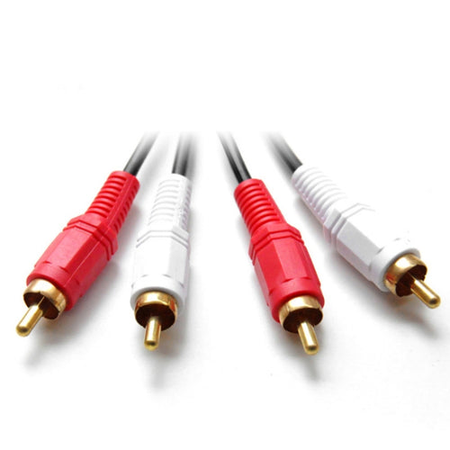 1.5m Double Lotus Audio Cable RCA Two-To-Two Power Amplifier Audio Cable - HoMEdemic™ 