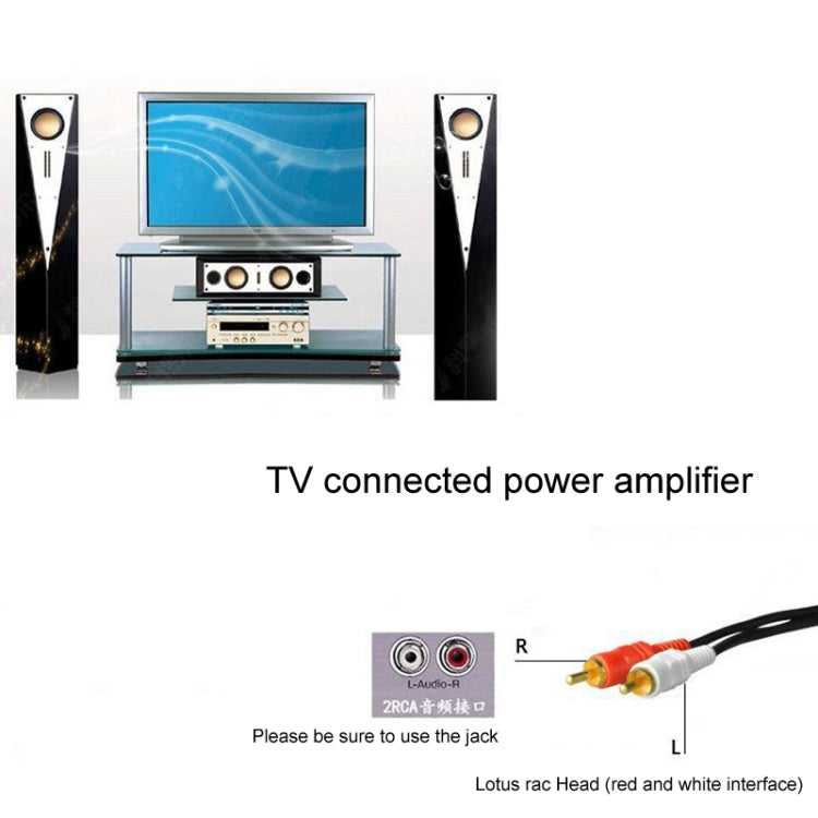 3m Double Lotus Audio Cable RCA Two-To-Two Power Amplifier Audio Cable - HoMEdemic™ 