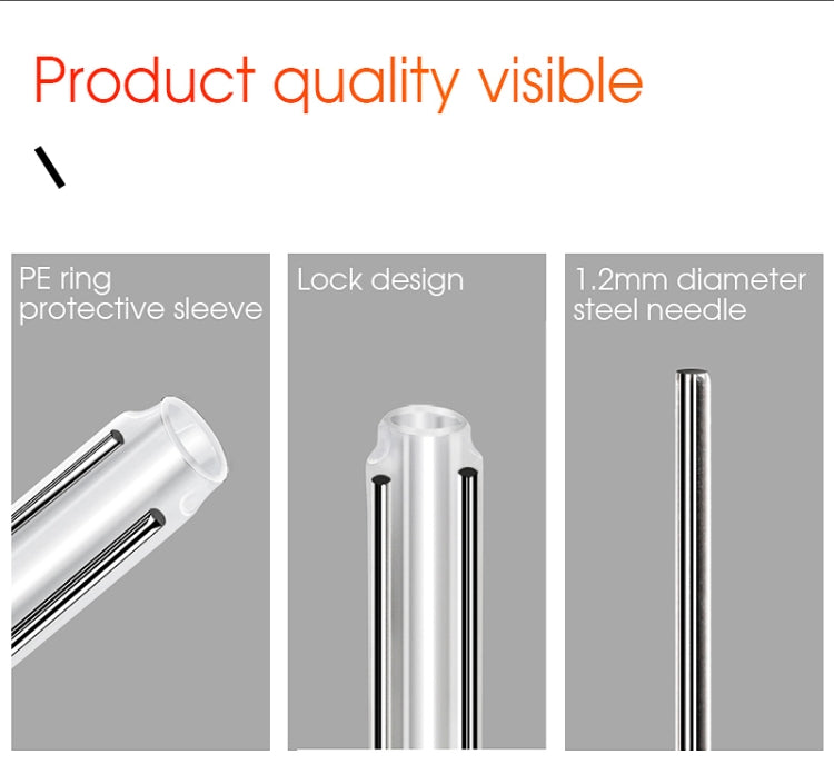 50pcs/pack  60mm Double -Pin Leather Thread Optical Fiber Heat Shrinkable Tube Optical Hot Melt Tube - HoMEdemic™ 