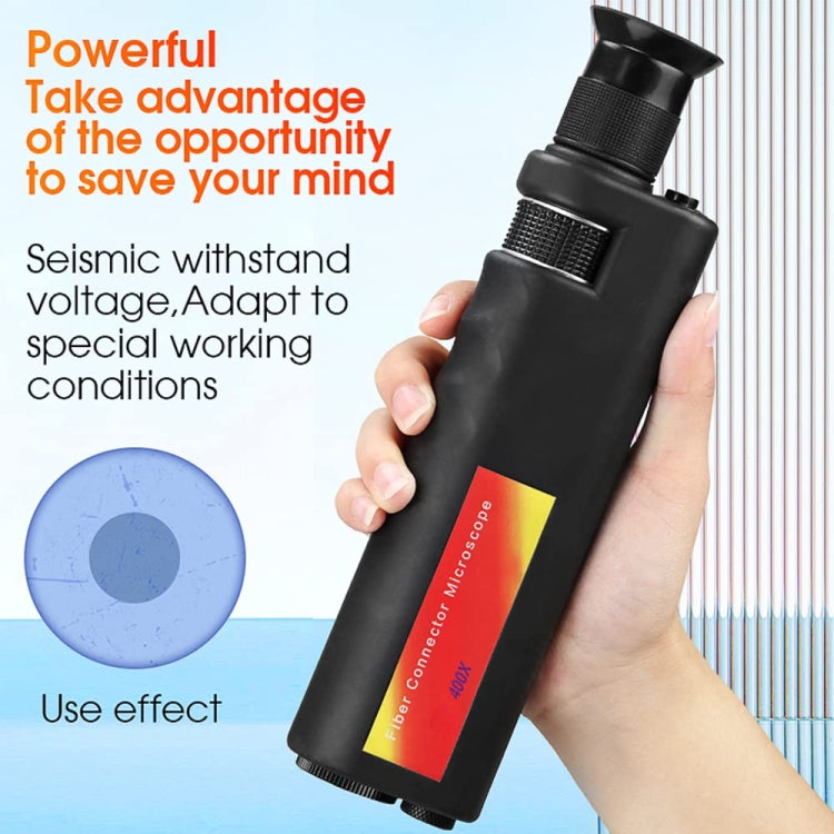 Comptyco AUA-400X 400 Times Handheld Fiber Optic Microscope for FC/SC/ST/LC Connector - HoMEdemic™ 