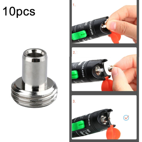 10pcs Metal Head Connector Replacement Parts For Fiber Optic Visual Fault Locator - HoMEdemic™ 