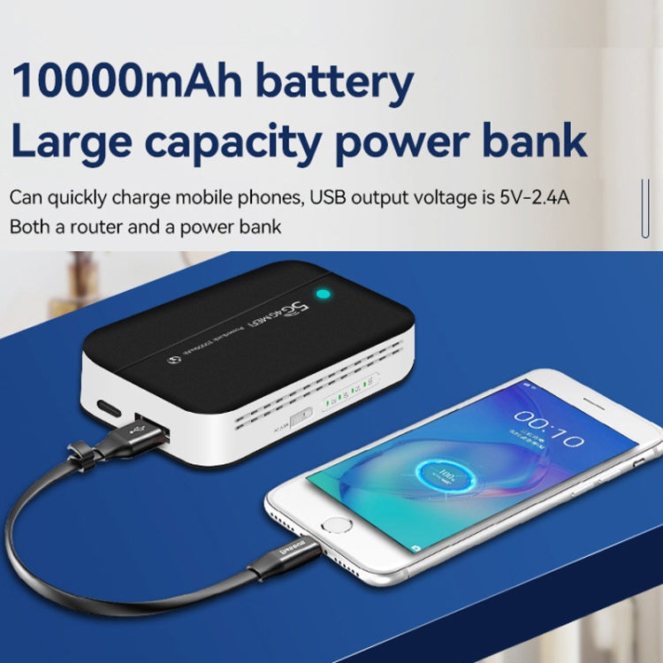 PW100 4G LTE Mobile Router USB Hotspot Portable Power Bank Pocket Wireless WIFI(Black) - HoMEdemic™ 