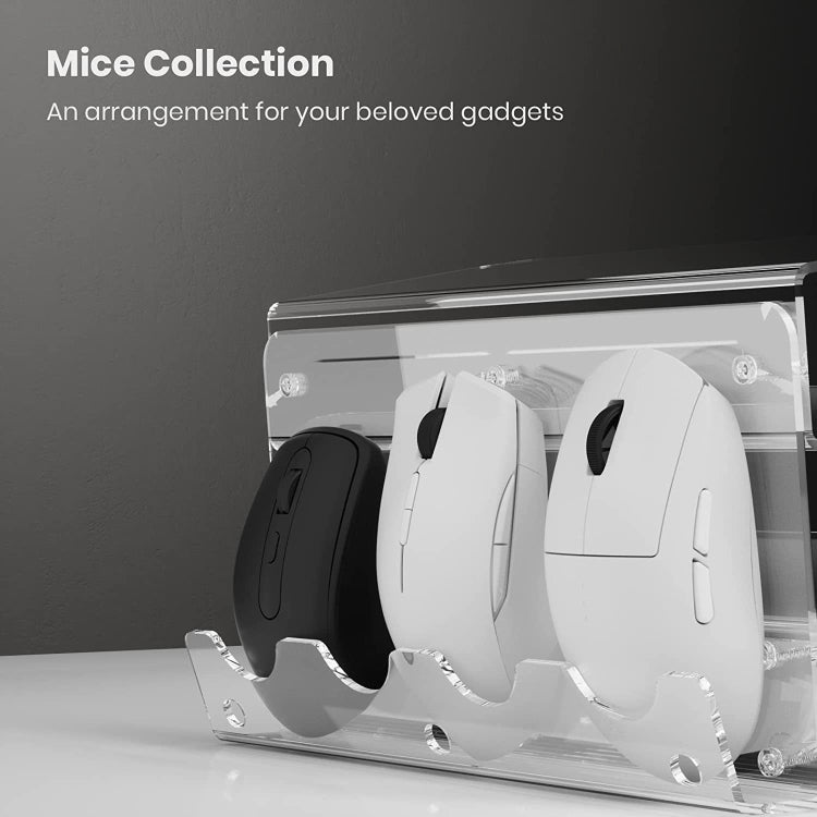 Transparent 3-Layer Acrylic Keyboard Stand Increased Tilt Computer Keyboard Tray(Transparent) - HoMEdemic™ 