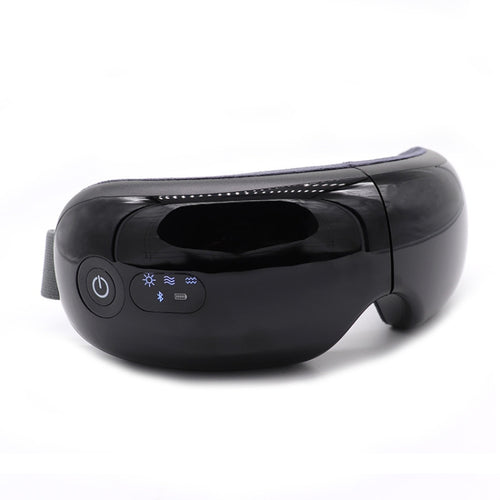 Bluetooth Rechargeable Eye Massager With Heat, Air Pressure And Vibration Massage(Black) - HoMEdemic™ 