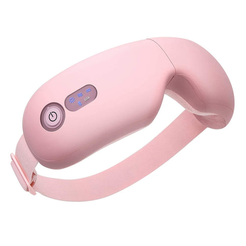 Bluetooth Rechargeable Eye Massager With Heat, Air Pressure And Vibration Massage(Pink) - HoMEdemic™ 