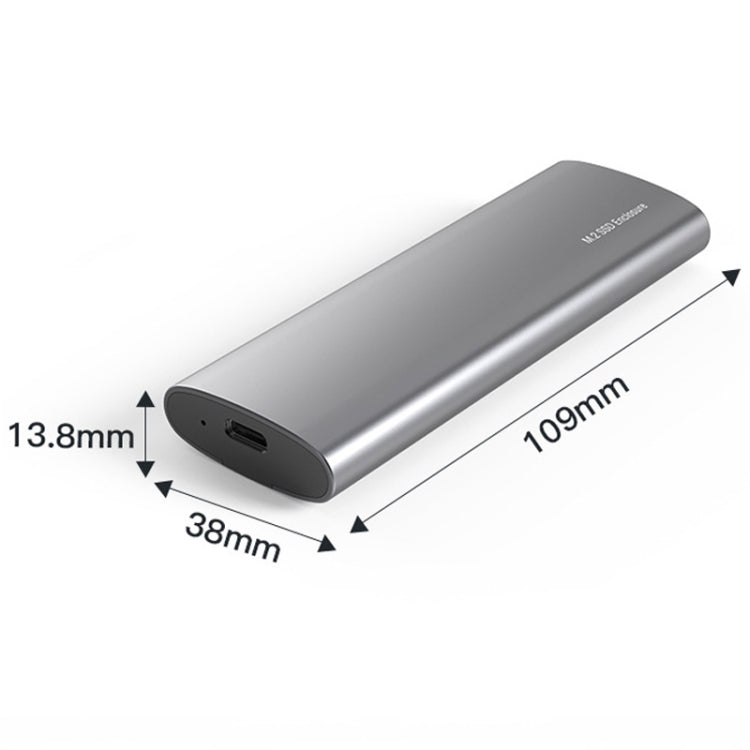 Blueendless 2809 General Dual Protocol Wiring C-A M.2 Mobile Hard Disk Case SSD External Solid Hard Drive Enclosure Box - HoMEdemic™ 