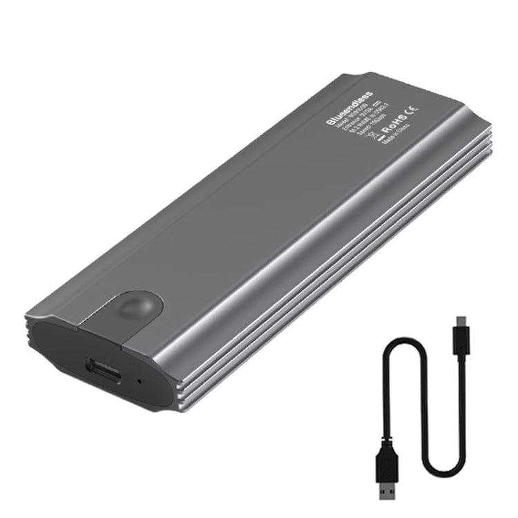 Blueendless 2810 Single SATA Protocol Wiring C-A M.2 Mobile Hard Disk Case SSD External Solid Hard Drive Enclosure Box - HoMEdemic™ 
