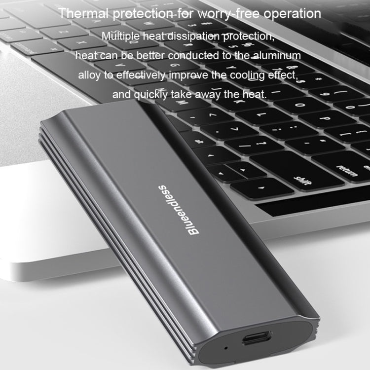Blueendless 2810 Single SATA Protocol Wiring 2-in-1 M.2 Mobile Hard Disk Case SSD External Solid Hard Drive Enclosure Box - HoMEdemic™ 