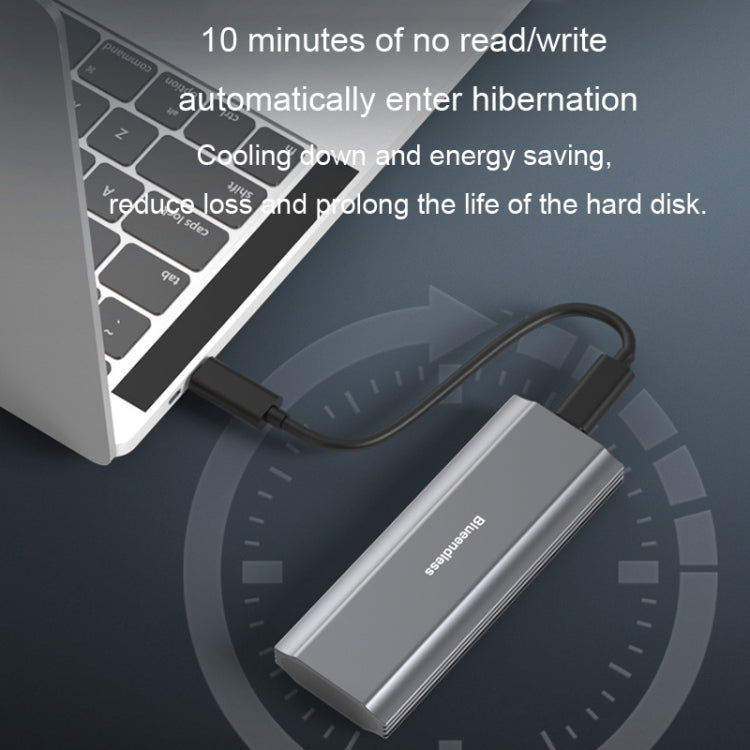 Blueendless 2810 Single SATA Protocol Wiring C-A M.2 Mobile Hard Disk Case SSD External Solid Hard Drive Enclosure Box - HoMEdemic™ 