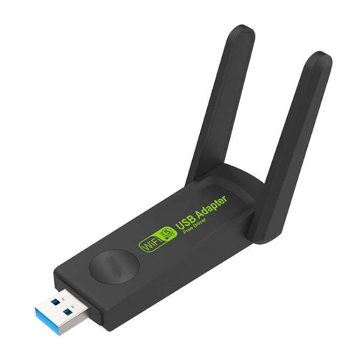 1300Mbps Wireless Network Card Gigabit Dual Band 5G Driverless Computer USB Network Card, Scope: 600m - HoMEdemic™ 