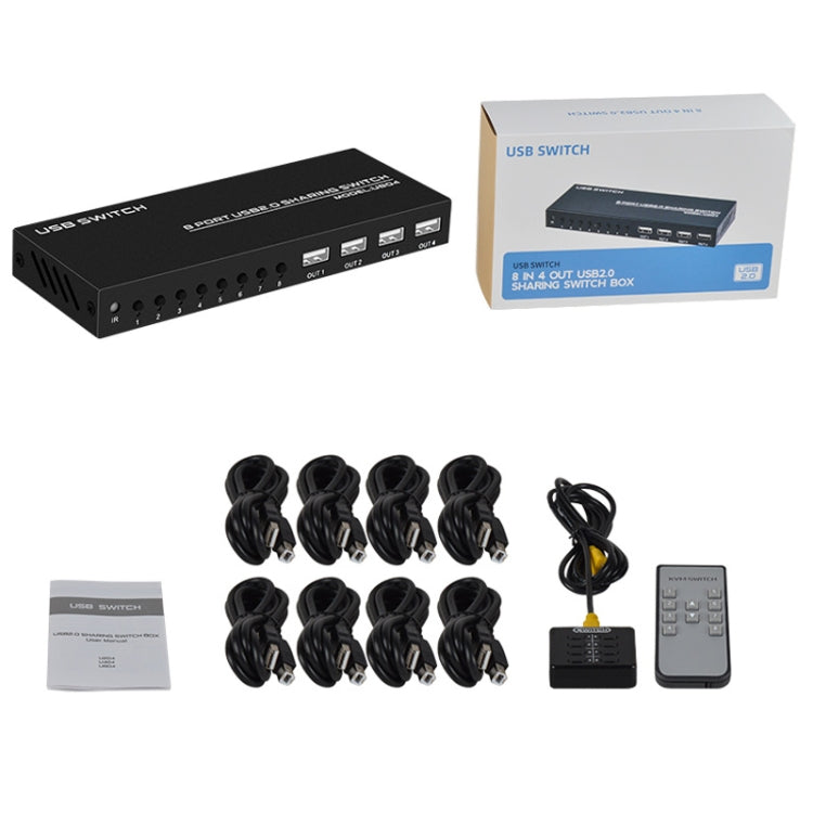 FJGEAR FJ-U804 8 In 4 Out USB2.0 Sharing Switch Extender - HoMEdemic™ 
