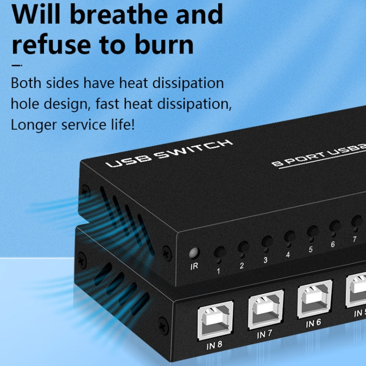 FJGEAR FJ-U804 8 In 4 Out USB2.0 Sharing Switch Extender - HoMEdemic™ 