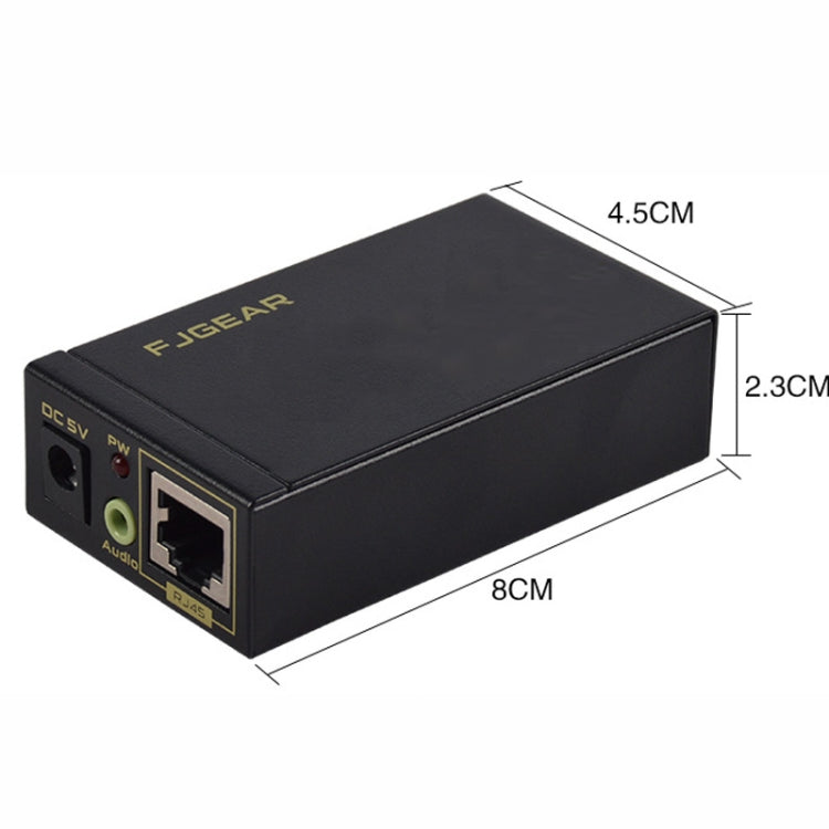 FJGEAR FJ-VEA100 2 In 1 Extender VGA To RJ45 Signal Single Cable Extension With Audio, EU Plug - HoMEdemic™ 