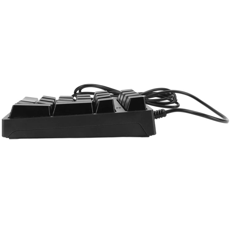 198I K21 Wired Mechanical Dightal Keyboard Multifunction Button RGB Backlight Office Keypad(Black) - HoMEdemic™ 